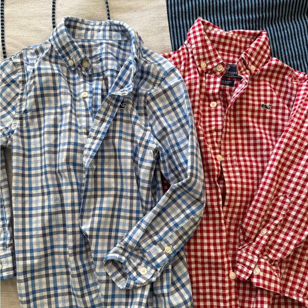 Two Vineyard Vines Boys Buttondowns 4T